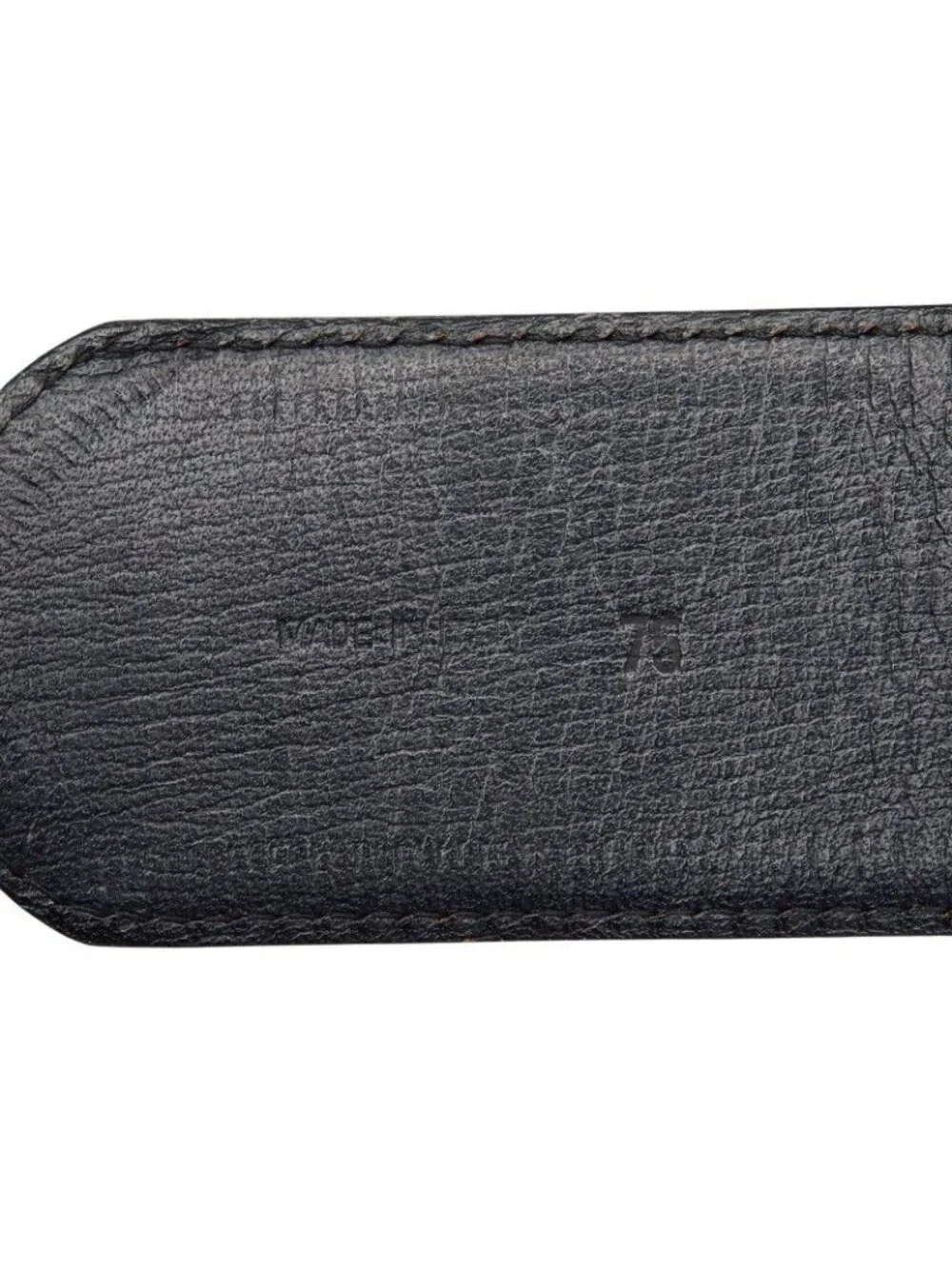 Celine Vintage Horse Carriage Belt 75 Black Leather - Picture 9 of 10